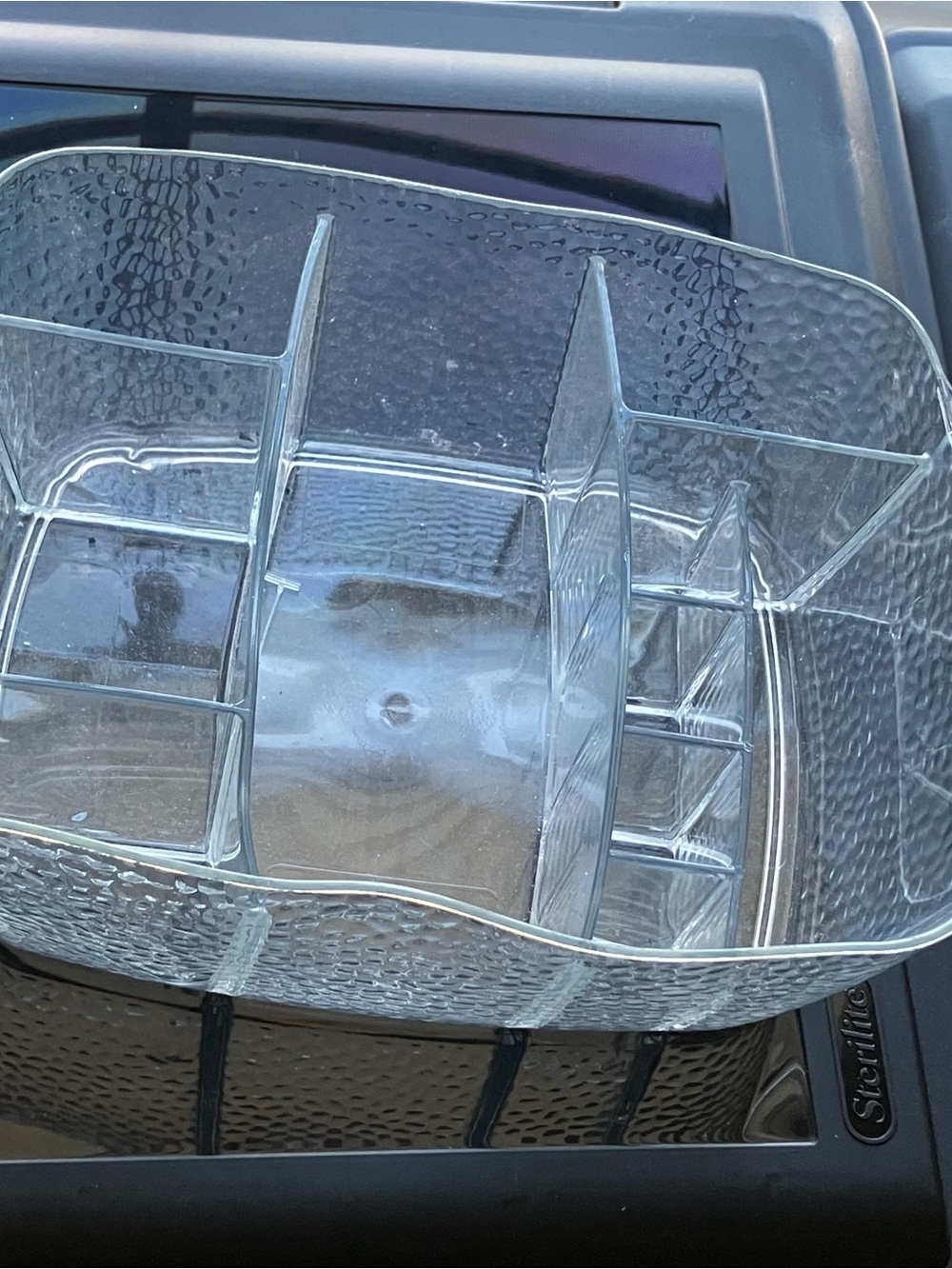 Clear Plastic Vanity Makeup Caddy